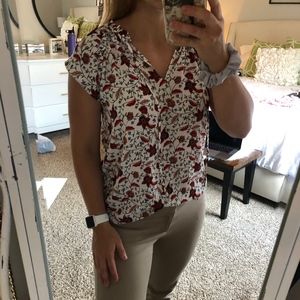 LOFT Ruffle Sleeve Blouse